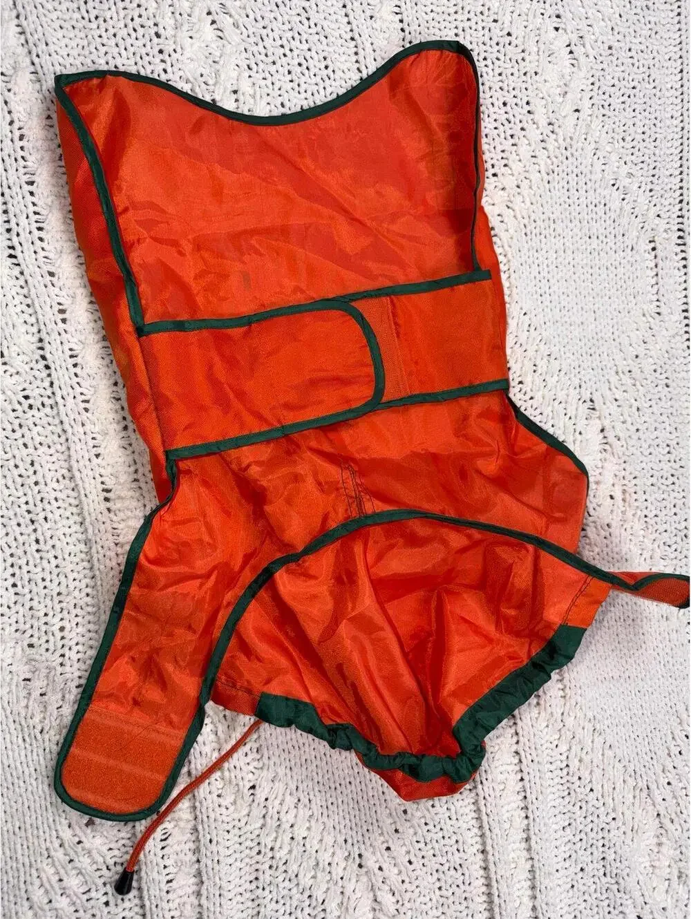 VTG Miami Hurricanes Dog Rain Jacket Size Medium Hooded